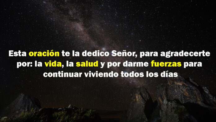 Oración para agradecer a Dios por un año más en bendición