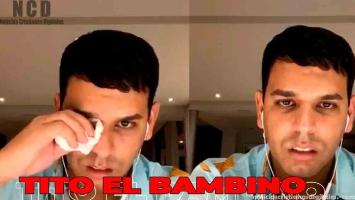 Tito el Bambino llora mientras habla de Cristo en un live